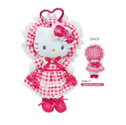 Sanrio Japan - Hello Kitty - Style Up - Plush Mascot Keychain (Gingham Lolita)