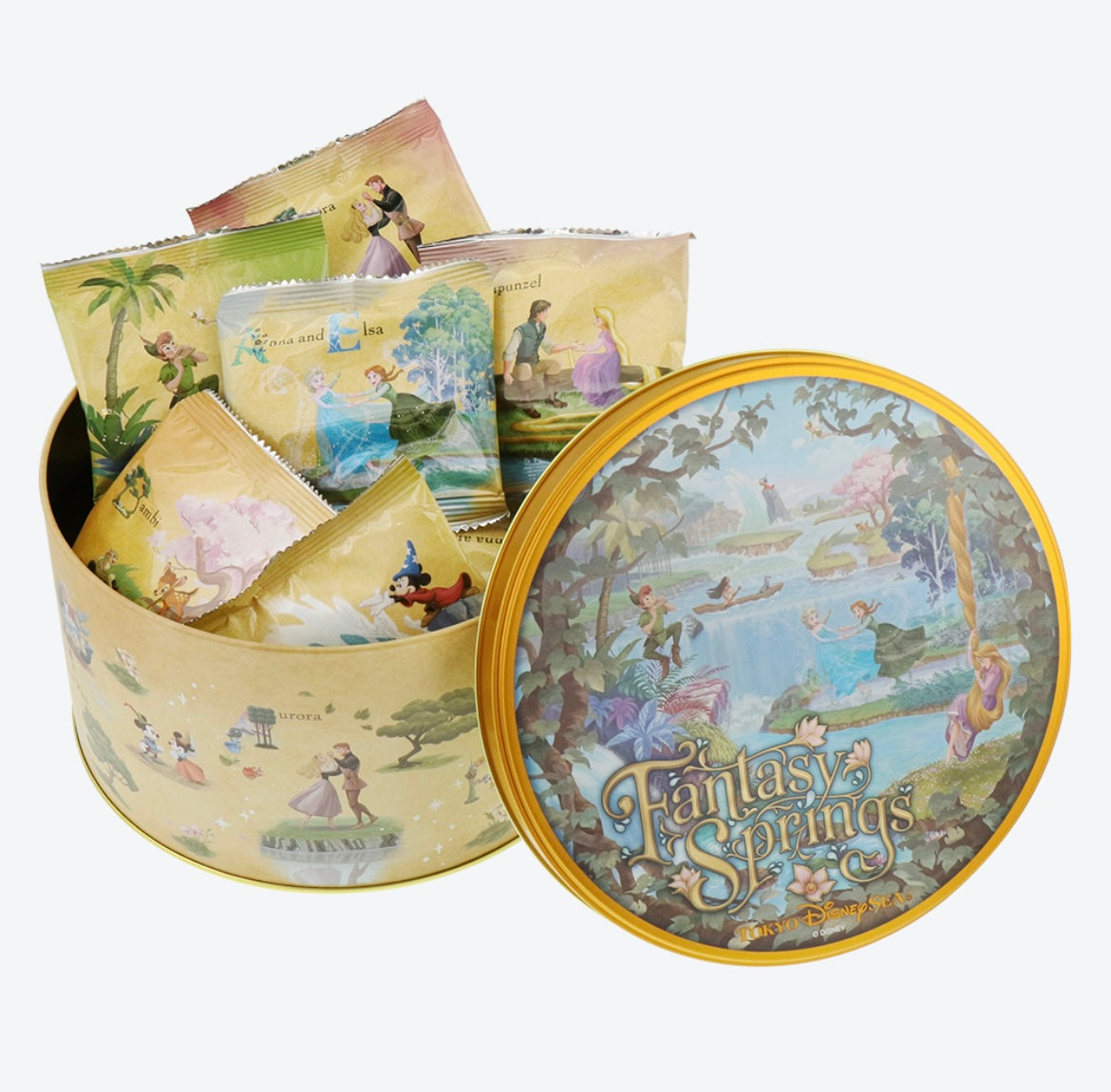 DISNEYSEA LIMITED - Fantasy Springs - Pasta Snack Tin