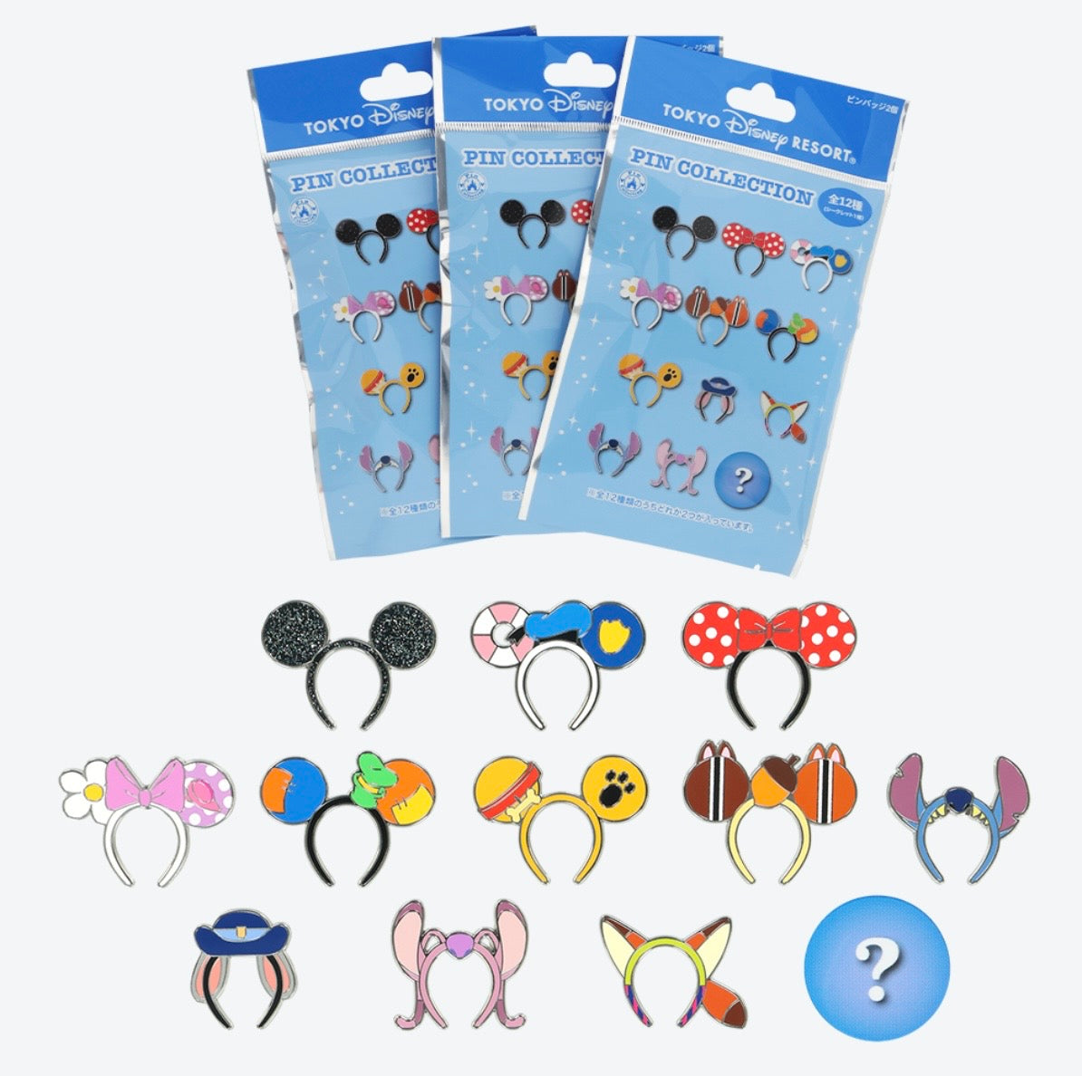 Tokyo Disney Resort - Mickey Mouse & Friends - Minnie Ears - 2 Pin Blind Bag