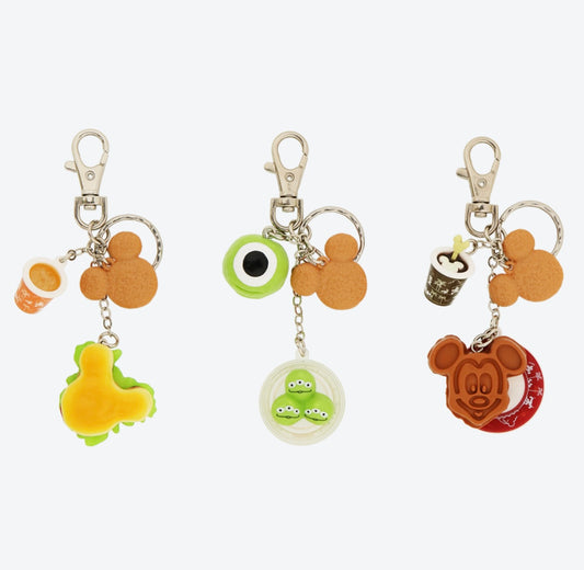 Tokyo Disney Resort - Snacks Set - Keychain - (Park Food, Mochi, Dessert)