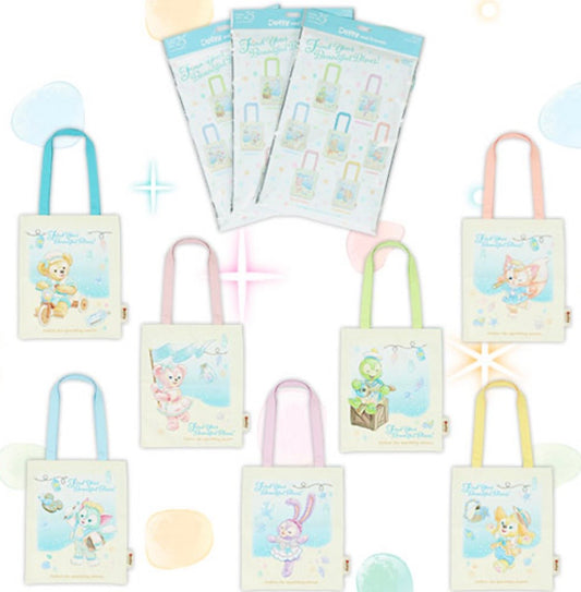 APRIL 15 PREORDER - Disneysea Limited - Duffy & Friends - Find Your Beautiful Blues - Tote Bag - Blind Box
