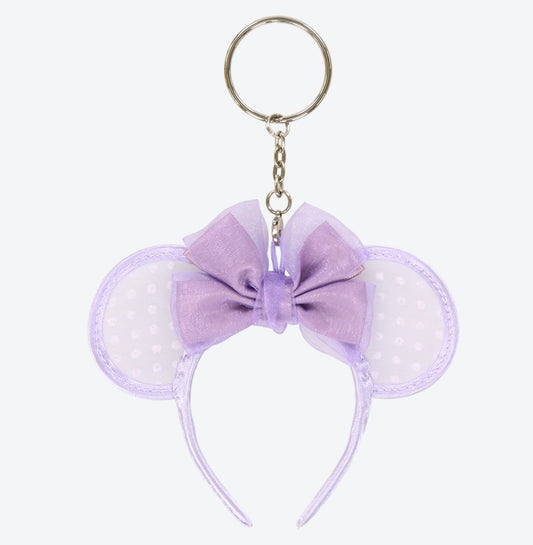Tokyo Disney Resort - Minnie Ears - Purple Lace Ears Keychain