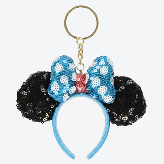 Tokyo Disney Resort - Minnie Ears - Blue Dots Ears Keychain