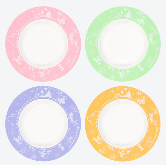 Tokyo Disney Resort - Park Design - 4 Set Plates