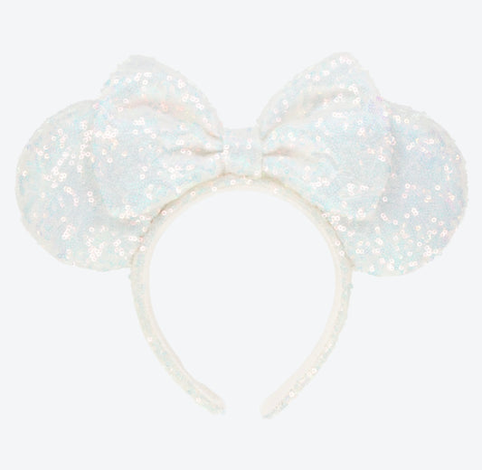 Tokyo Disney Resort - White Sequin - Minnie Ears