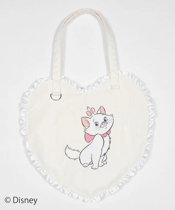 Disney Japan x WEGO - Marie - The Aristocats - Frill Heart Tote Bag