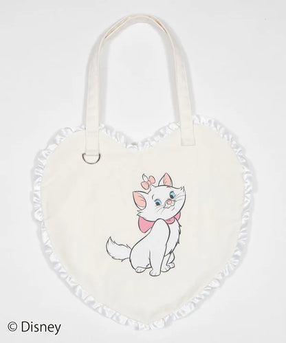 Disney Japan x WEGO - Marie - The Aristocats - Frill Heart Tote Bag