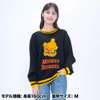 Tokyo Disney Resort - Mickey Mouse Burger  - Unisex Oversized Sweater