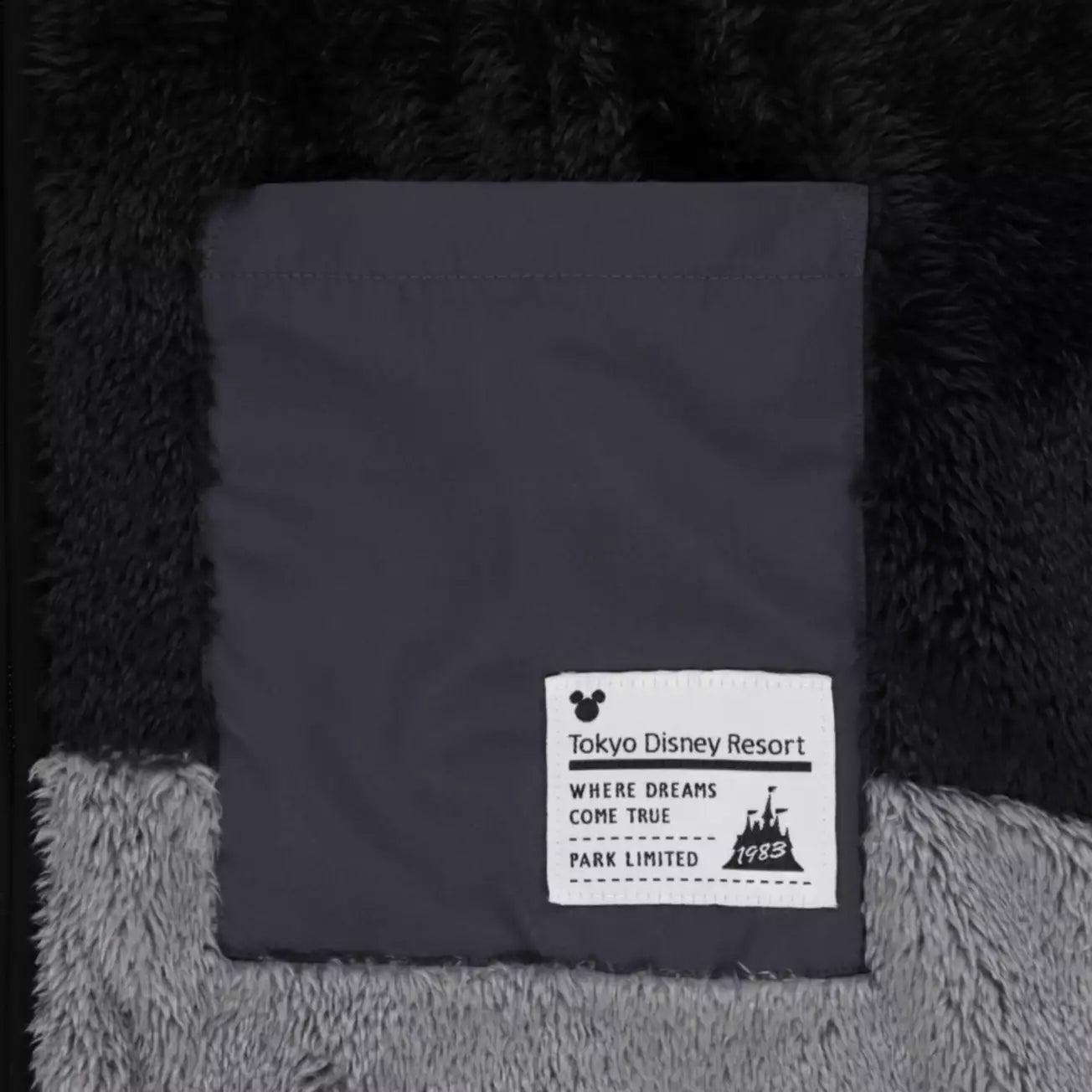 Tokyo Disney Resort - Grey & Black Fur Unisex Jacket