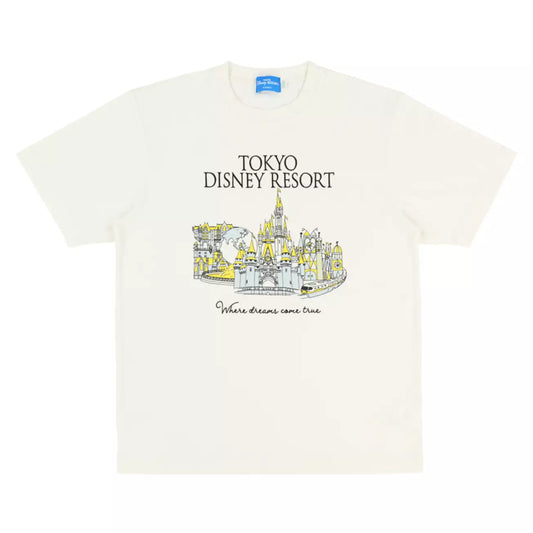Tokyo Disney Resort - Park Icons - Where Dreams Come True - Adult Unisex Tshirt