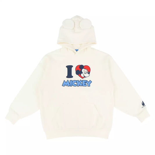OCT 2 PREORDER - Tokyo Disney Resort - I Love Mickey - Oversized Unisex Hoodie with Ears