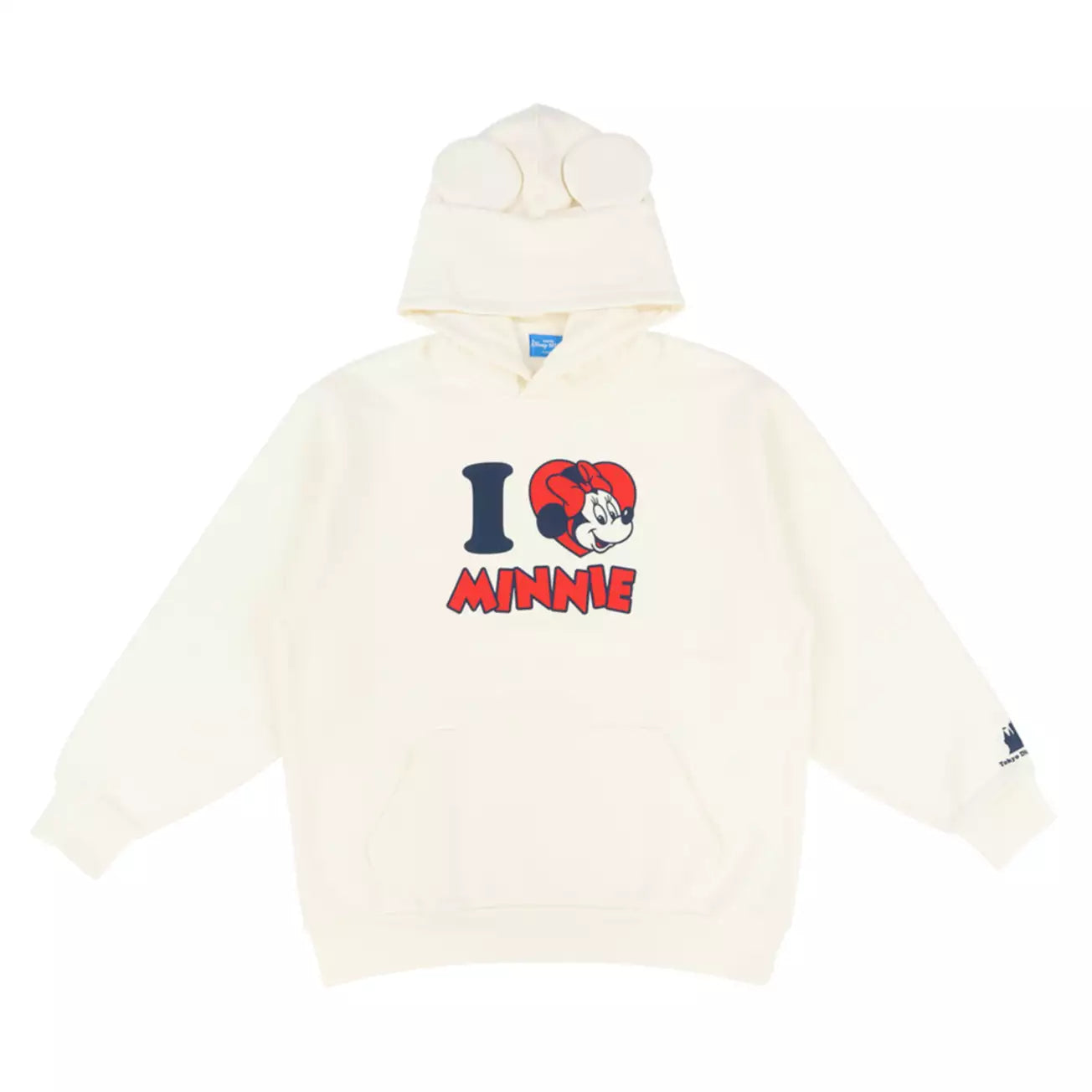 OCT 2 PREORDER - Tokyo Disney Resort - I Love Minnie - Oversized Unisex Hoodie with Ears