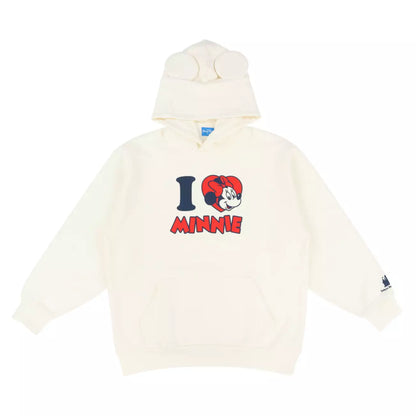 OCT 2 PREORDER - Tokyo Disney Resort - I Love Minnie - Oversized Unisex Hoodie with Ears