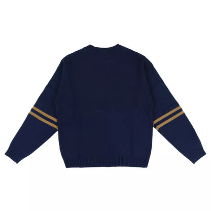 Tokyo Disney Resort - Mickey Mouse - Letterman Unisex Sweater (Blue)