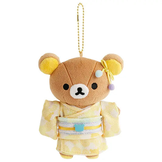 Sanrio Japan (San-X) - Rilakkuma Collectible Plush Keychain (Kimono & Rilakkuma)
