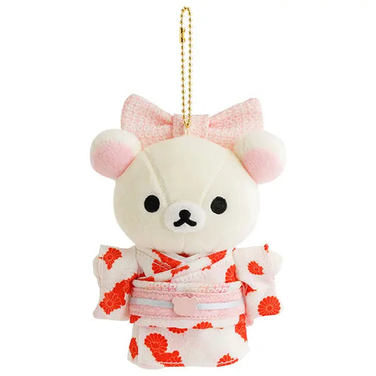 Sanrio Japan (San-X) - Rilakkuma Collectible Plush Keychain (Kimono & Korilakkuma)