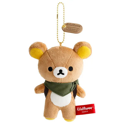 AUG 3 PREORDER - Sanrio Japan (San-X) - Plush Keychain (Coleman x Rilakkuma)