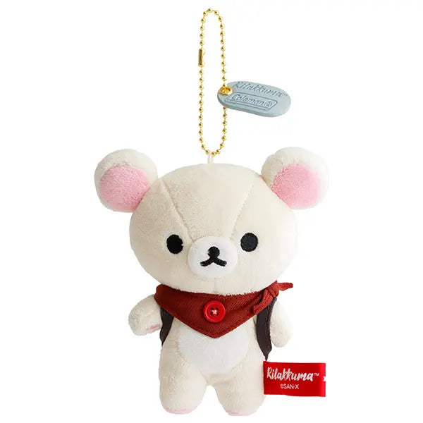 AUG 3 PREORDER - Sanrio Japan (San-X) - Plush Keychain (Coleman x Korilakkuma)