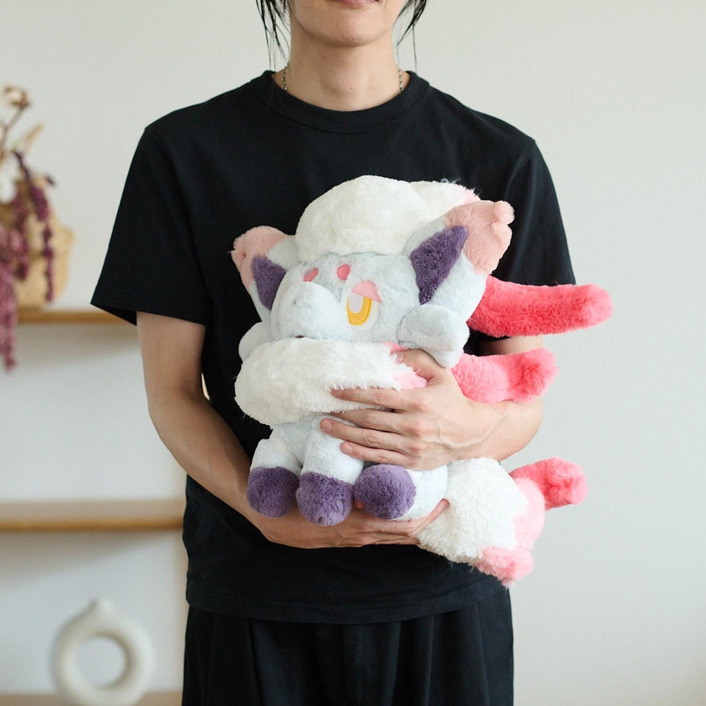 Japan Pokemon Center Original - Hisuian Zorua - Fluffy Huggable Plush