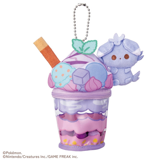 Japan Pokemon Center - PokePeace - Espurr - Blueberry Parfait - Plush Charm