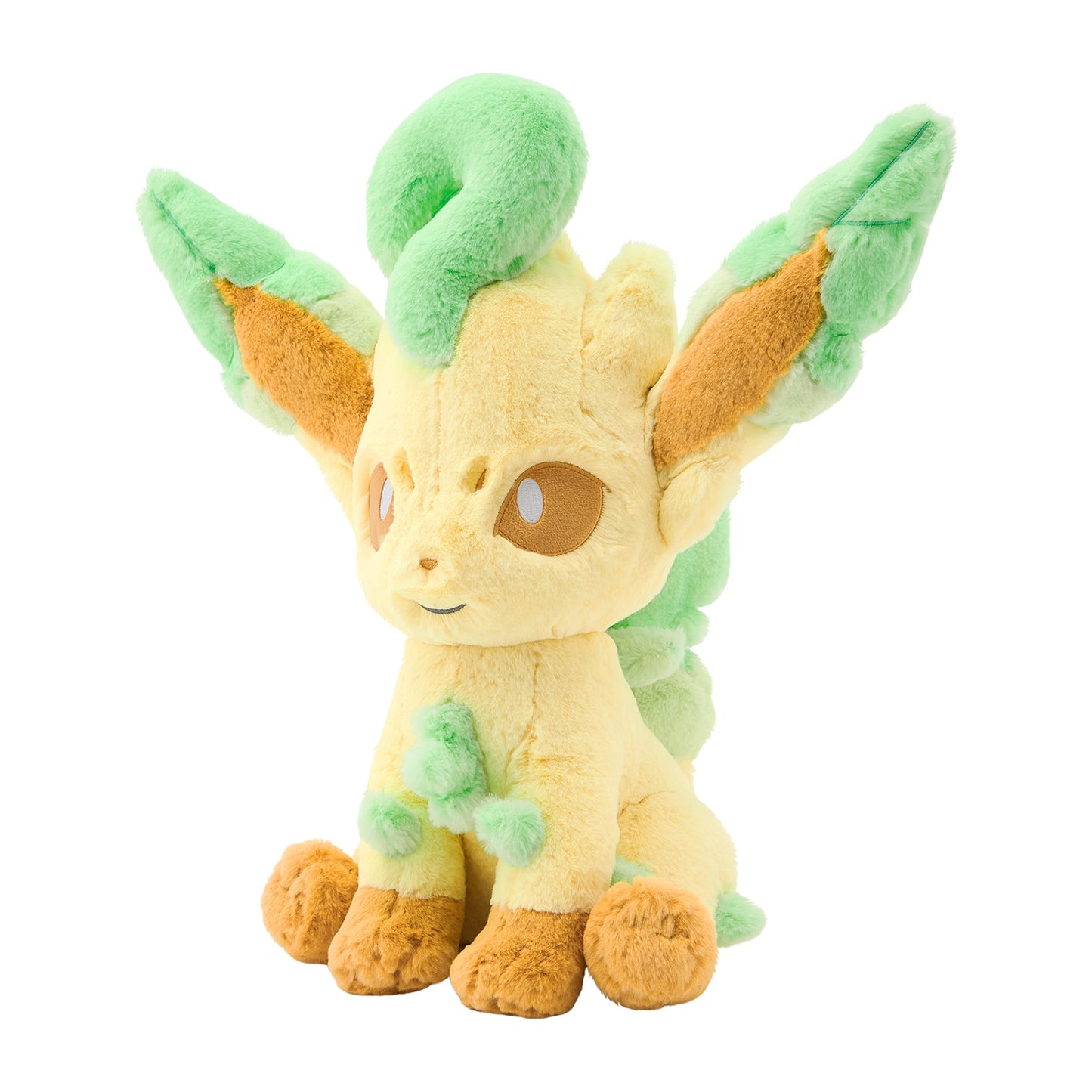 Japan Pokemon Center Original - Leafeon - Fluffy Huggable Plush