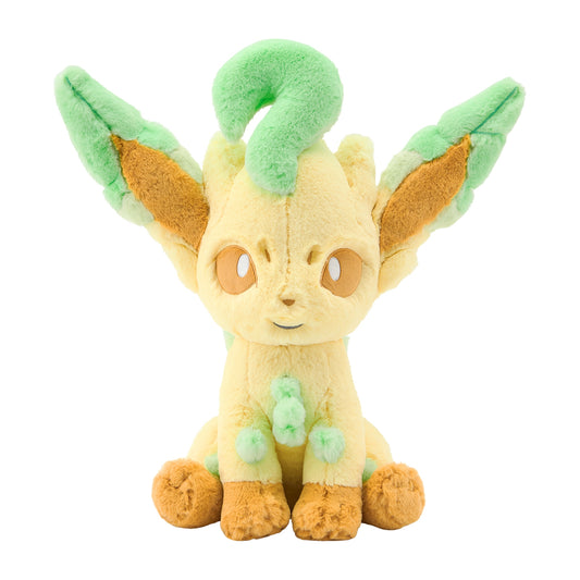 Japan Pokemon Center Original - Leafeon - Fluffy Huggable Plush