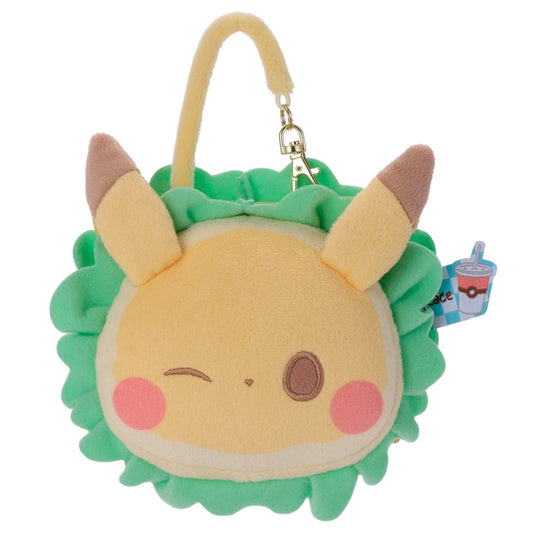 Japan Pokemon Center - PokePeace -  Plush Mirror (Hamburger Style) - Pikachu
