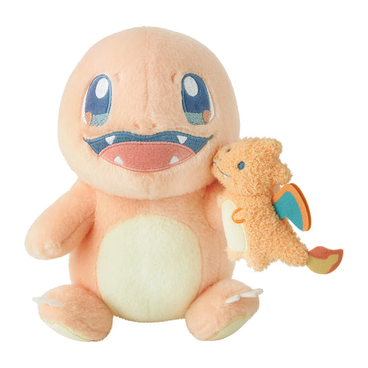 Pokemon Centre Japan - Little Daydream - Charmander & Charizard Plush