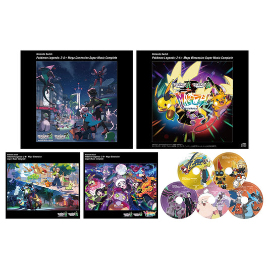 Japan Pokemon Center Original - Nintendo Switch Pokémon LEGENDS Z-A+M - Dimensional Rush Super Music - CD & Keychain Set