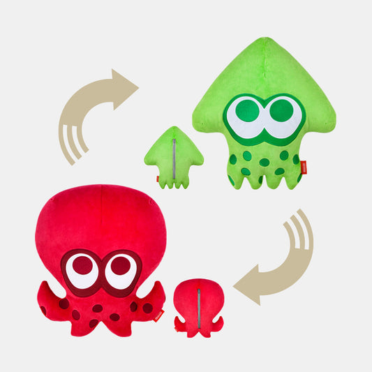 Nintendo Japan - Splatoon 3 - Reversible Cushion - SQUID / OCTO