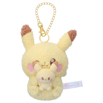 Japan Pokemon Center - PokePeace - Plush Keychain (Together Version) - Pikachu