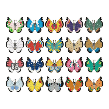 Pokemon Centre Japan - Vivillon Pin Collection in Frame - Complete Set of 20