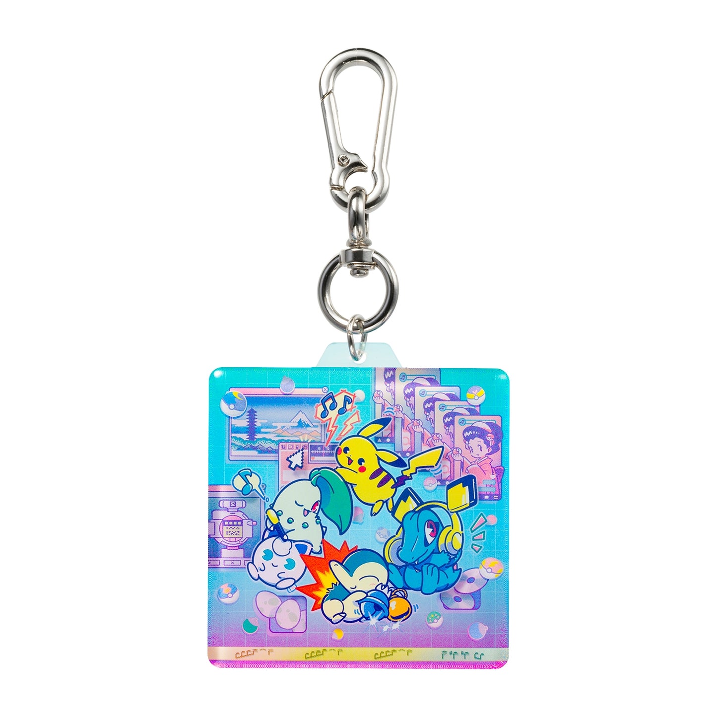 Japan Pokemon Center Original - Acrylic Keychain - Timeless Adventure Johto