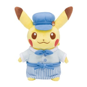 Pikachu Sweets by Pokémon Cafe Japan - Pikachu Plush Toy (blue)