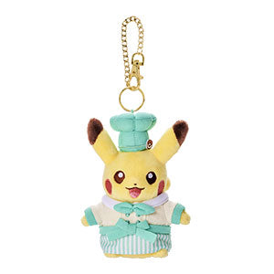 Pikachu Sweets by Pokémon Cafe Japan - Patissier Pikachu Plush Keychain