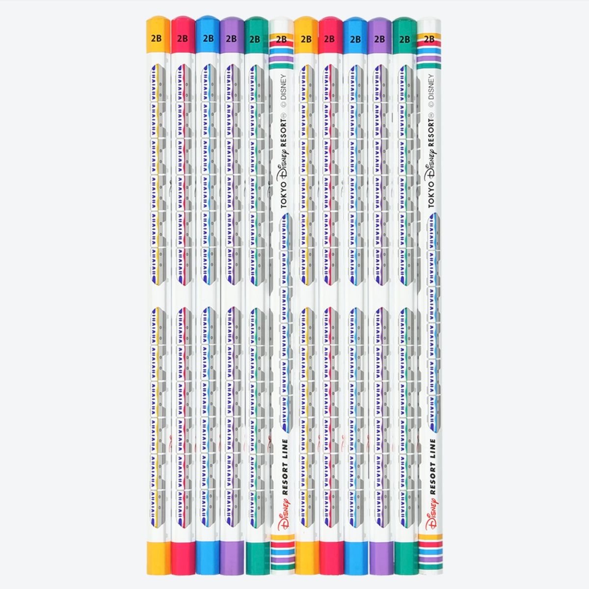 11 DEC PREORDER - Tokyo Disney Resort - Disney Resort Line (Monorail) - 2B Pencil Set - 12 Pieces