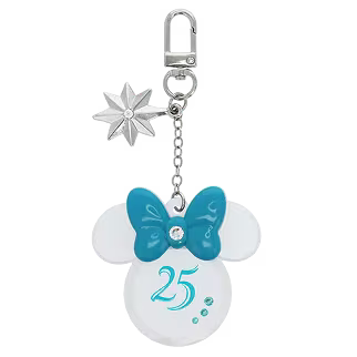 NOV 25 PREORDER - Disneysea 25th Anniversary - Sparkling Jubilee x Swarovski - Minnie Mouse Keychain