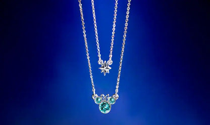 NOV 25 PREORDER - Disneysea 25th Anniversary - Sparkling Jubilee x Swarovski - Mickey Mouse Necklace