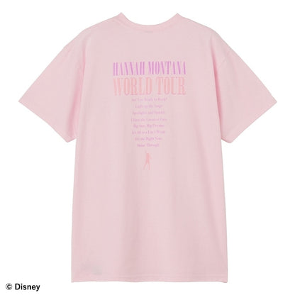 Disney Japan x PLAZA - Hannah Montana - Oversized Pink T-Shirt - World Tour