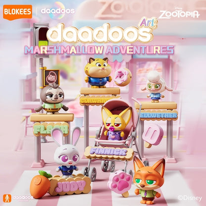 Disney Japan x PLAZA - Zootopia - BLOKEES Daadoos Art Series 01 Cotton Candy Adventures - Keychain Blind Box
