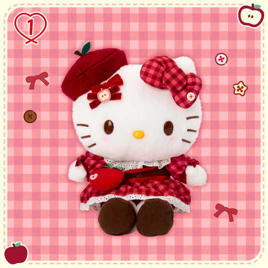 SEPT 9 PREORDER - Sanrio Japan - Autumn Apple Design -  Hello Kitty Plush Toy