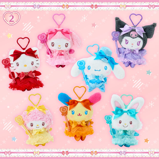 JUNE 10 PREORDER - Sanrio Japan - Colorful Dress Design - Plush Keychain