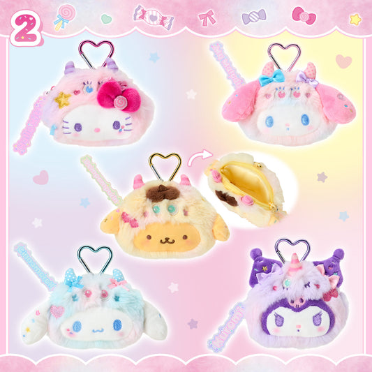 APRIL 22 PREORDER - Sanrio Japan - Colorful Pop Monster Design Series - Mini Pouch Keychain