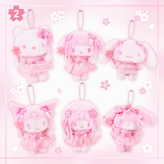 FEB 12 PREORDER - Sanrio Japan - Sakura 2026 - Plush Keychain Holders (all characters)