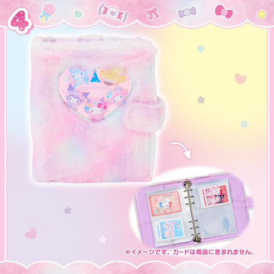 APRIL 22 PREORDER - Sanrio Japan - Colorful Pop Monster Design Series - Aurora Fur Binder
