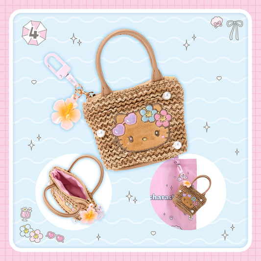 AUG 26 PREORDER - Sanrio Japan - Sparkling Summer Pool Series - Basket Keychain