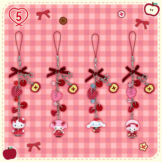 SEPT 9 PREORDER - Sanrio Japan - Autumn Apple Design - Strap Charm