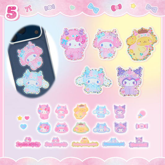 APRIL 22 PREORDER - Sanrio Japan - Colorful Pop Monster Design Series - Sticker Set