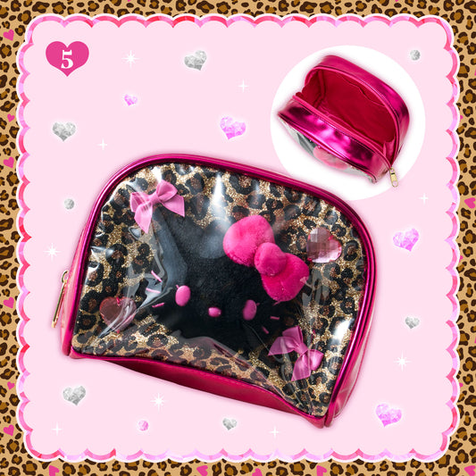 JULY 23 PREORDER - Sanrio Japan - Gal-style MAX - Leopard Print Pouch