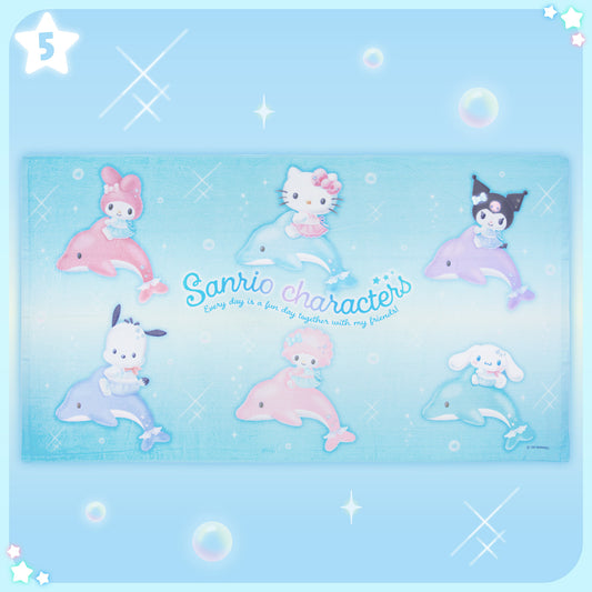 JULY 8 PREORDER - Sanrio Japan - Shiny Dolphin Design Series - Bath Towel